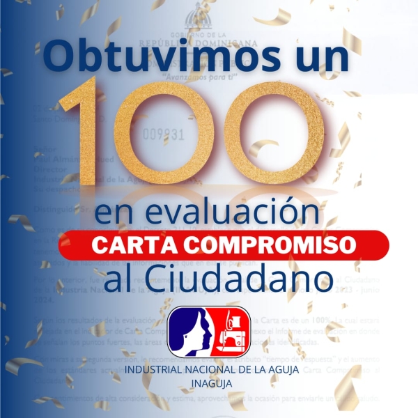 Obtuvimos un 100 en evaluación Carta Compromiso al Ciudadano